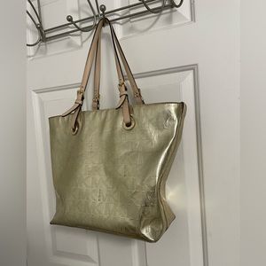 Michael Kors, gold tote purse